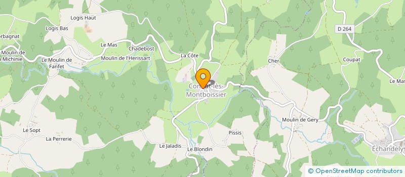 localisation de l'entreprise COMMUNE DE CONDAT LES MONTBOISSIER  CONDAT-LES-MONTBOISSIER