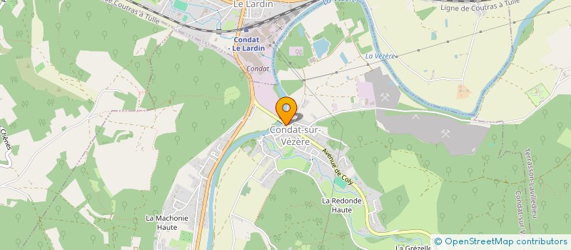 localisation de l'entreprise COMMUNE DE CONDAT SUR VEZERE  CONDAT-SUR-VEZERE