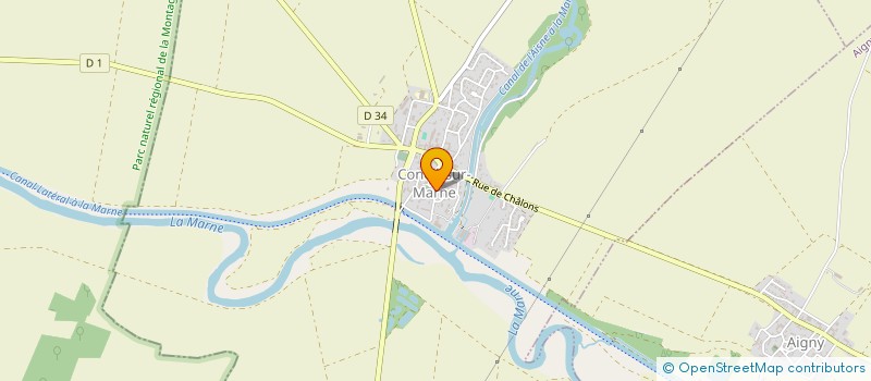 localisation de l'entreprise COMMUNE DE CONDE SUR MARNE  CONDE-SUR-MARNE