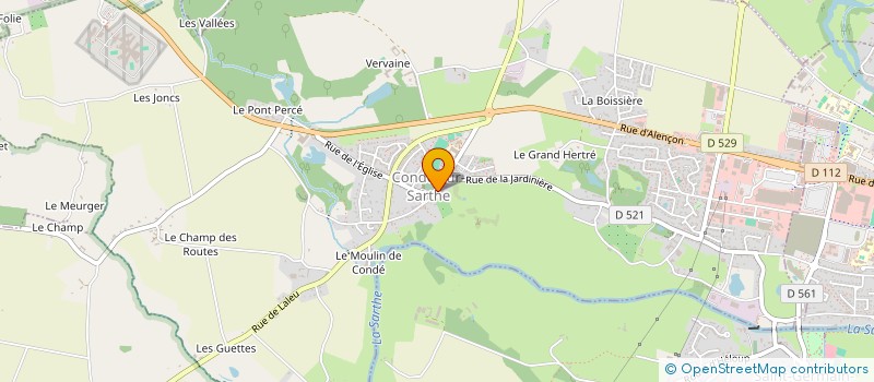 localisation de l'entreprise COMMUNE DE CONDE SUR SARTHE à CONDE-SUR-SARTHE