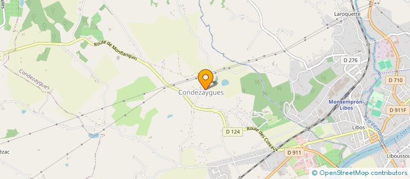localisation de l'entreprise COMMUNE DE CONDEZAYGUES  CONDEZAYGUES