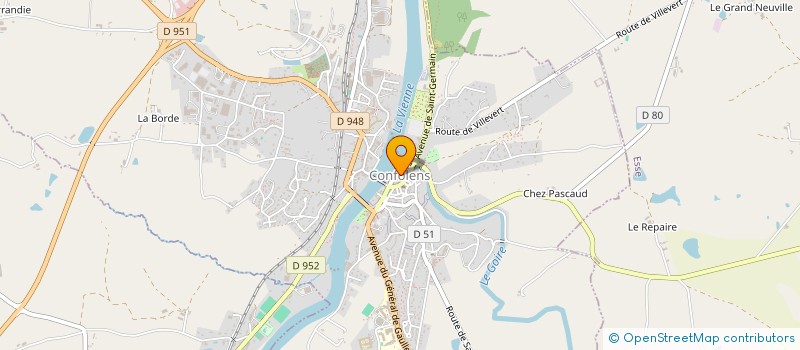 localisation de l'entreprise COMMUNE DE CONFOLENS à CONFOLENS