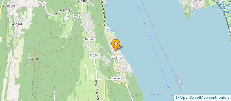 localisation de l'entreprise COMMUNE DE CONJUX  CONJUX