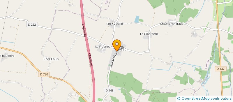 localisation de l'entreprise COMMUNE DE CONSAC  CONSAC