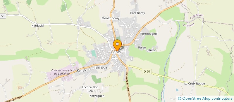 localisation de l'entreprise COMMUNE DE CORAY  CORAY