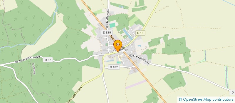 localisation de l'entreprise COMMUNE DE CORBENY  CORBENY