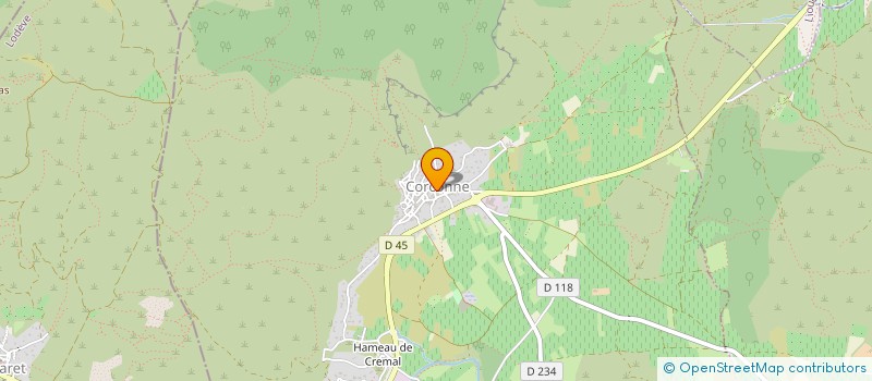 localisation de l'entreprise COMMUNE DE CORCONNE  CORCONNE