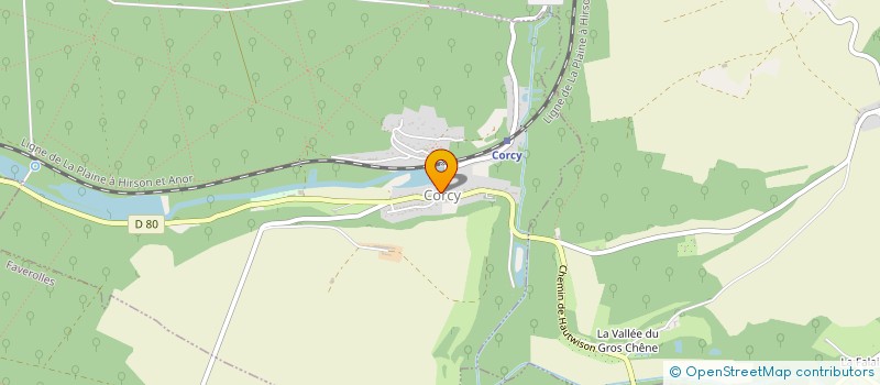 localisation de l'entreprise COMMUNE DE CORCY  CORCY