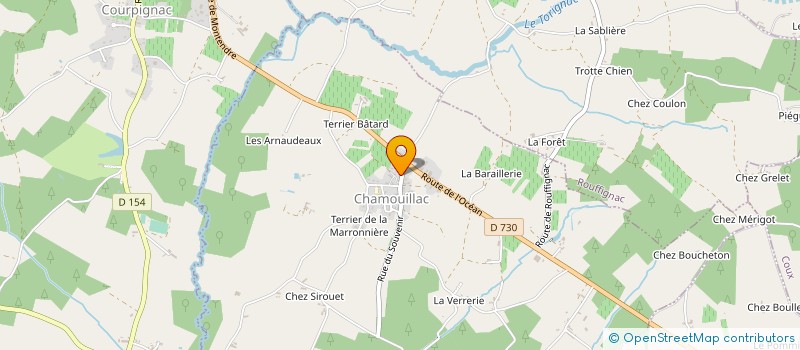 localisation de l'entreprise COMMUNE DE CORIGNAC  CORIGNAC