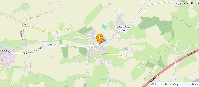 localisation de l'entreprise COMMUNE DE CORMES  CORMES