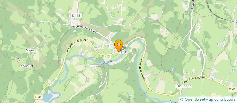 localisation de l'entreprise COMMUNE DE CORN  CORN