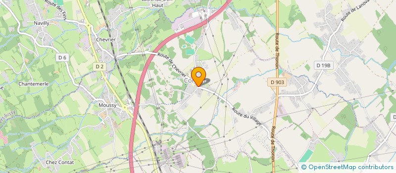 localisation de l'entreprise COMMUNE DE CORNIER  CORNIER