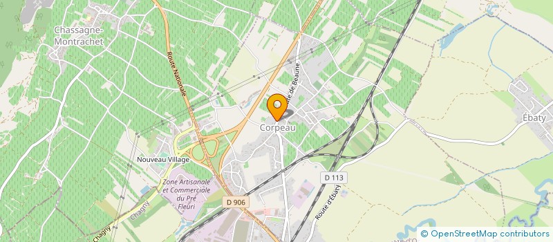 localisation de l'entreprise COMMUNE DE CORPEAU  CORPEAU