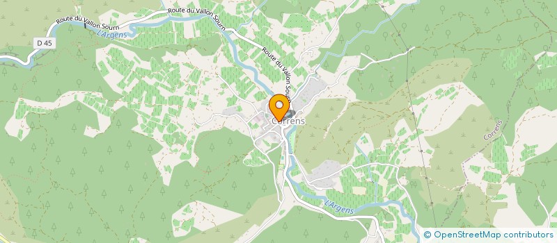 localisation de l'entreprise COMMUNE DE CORRENS à CORRENS
