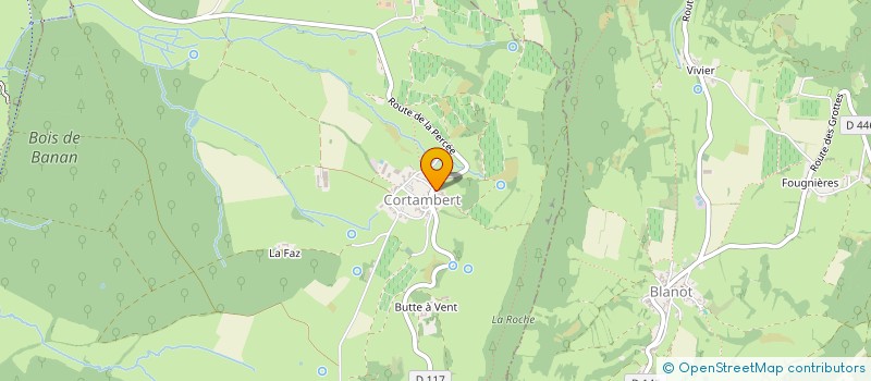 localisation de l'entreprise COMMUNE DE CORTAMBERT  CORTAMBERT