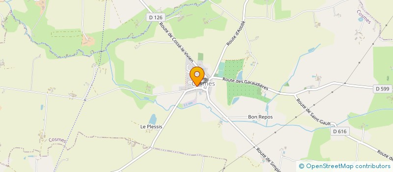 localisation de l'entreprise COMMUNE DE COSMES  COSMES