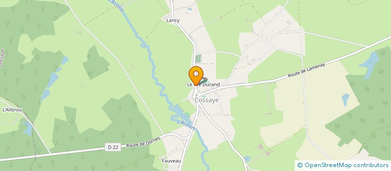 localisation de l'entreprise COMMUNE DE COSSAYE à COSSAYE