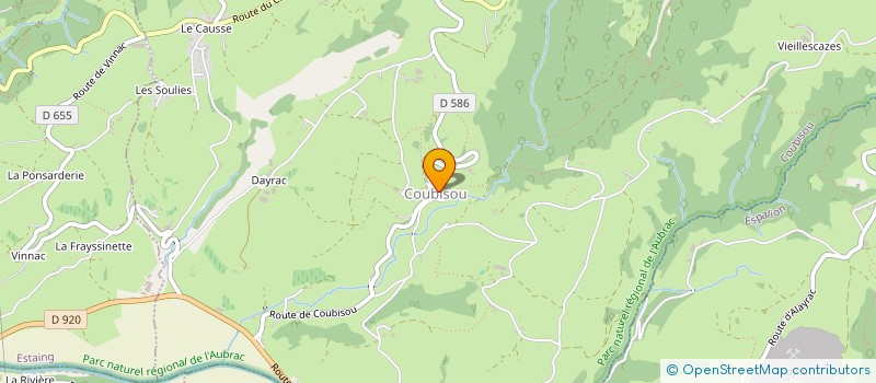 localisation de l'entreprise COMMUNE DE COUBISOU  COUBISOU