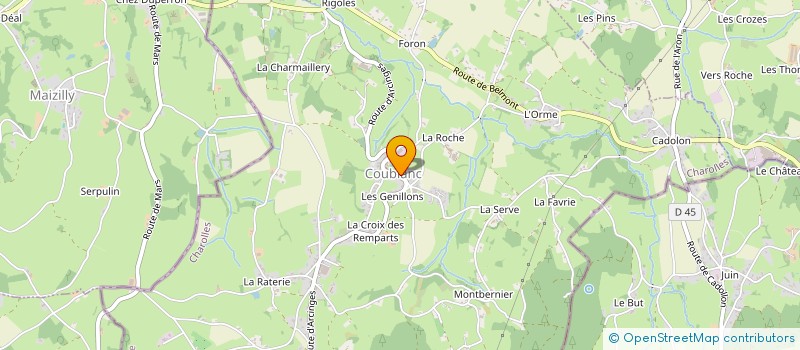 localisation de l'entreprise COMMUNE DE COUBLANC  COUBLANC