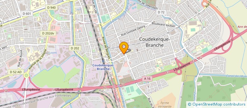 localisation de l'entreprise COMMUNE DE COUDEKERQUE BRANCHE  COUDEKERQUE-BRANCHE