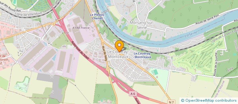localisation de l'entreprise COMMUNE DE COUDRAY MONTCEAUX à LE COUDRAY-MONTCEAUX