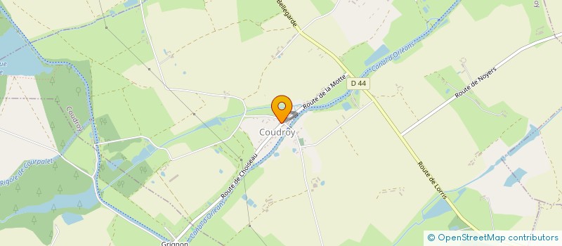localisation de l'entreprise COMMUNE DE COUDROY  COUDROY