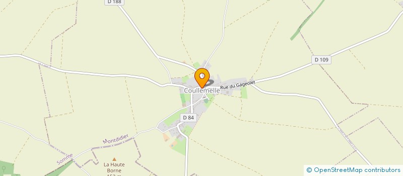 localisation de l'entreprise COMMUNE DE COULLEMELLE  COULLEMELLE