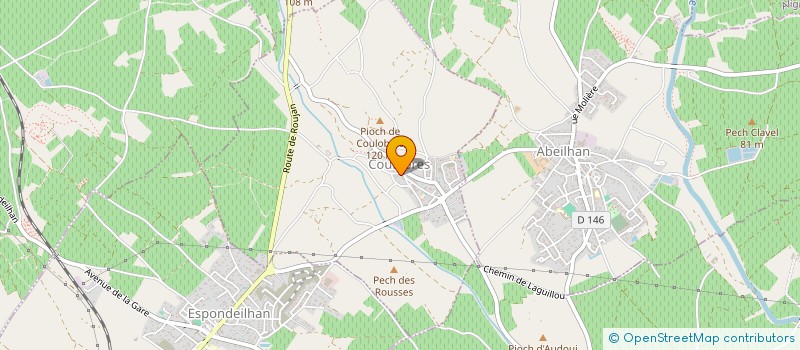 localisation de l'entreprise COMMUNE DE COULOBRES  COULOBRES