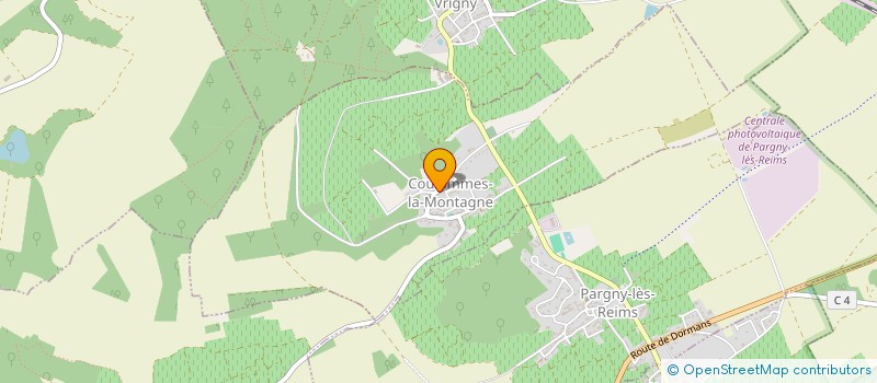 localisation de l'entreprise COMMUNE DE COULOMMES LA MONTAGNE  COULOMMES-LA-MONTAGNE