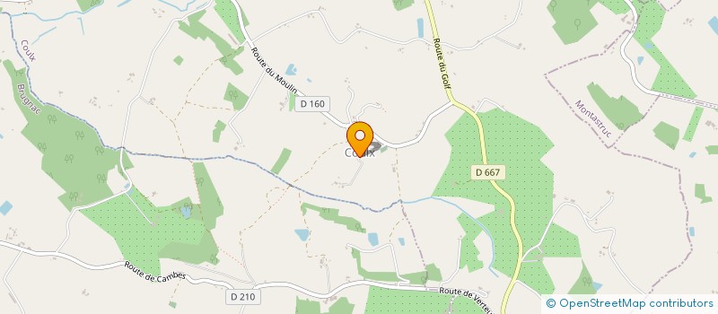 localisation de l'entreprise COMMUNE DE COULX  COULX