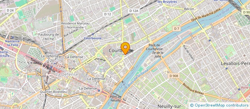 localisation de l'entreprise COMMUNE DE COURBEVOIE à COURBEVOIE