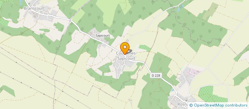localisation de l'entreprise COMMUNE DE COURCELLES SAPICOURT  COURCELLES-SAPICOURT