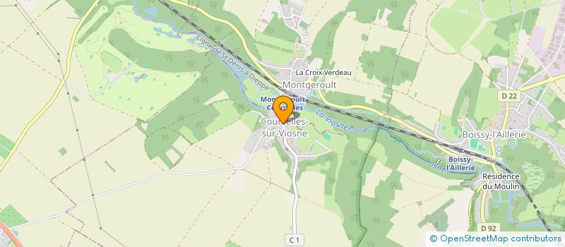 localisation de l'entreprise COMMUNE DE COURCELLES SUR VIOSNE  COURCELLES-SUR-VIOSNE