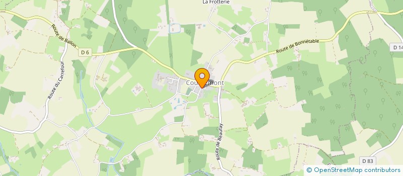 localisation de l'entreprise COMMUNE DE COURCEMONT  COURCEMONT