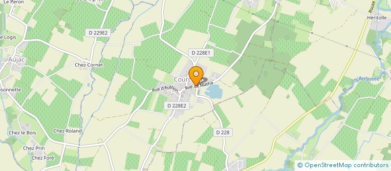 localisation de l'entreprise COMMUNE DE COURCERAC  COURCERAC