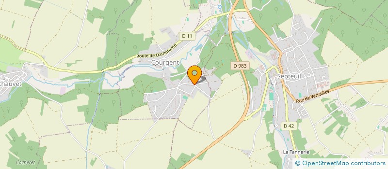 localisation de l'entreprise COMMUNE DE COURGENT  COURGENT