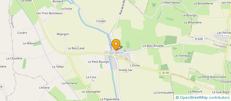 localisation de l'entreprise COMMUNE DE COURGEON à COURGEON