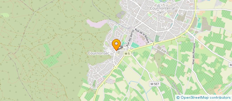 localisation de l'entreprise COMMUNE DE COURNONSEC  COURNONSEC