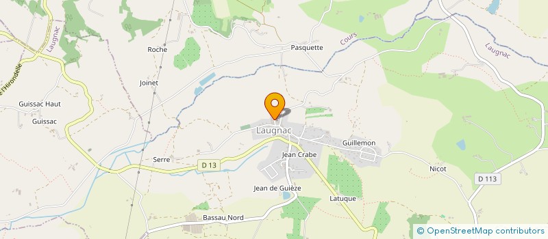 localisation de l'entreprise COMMUNE DE COURS  COURS