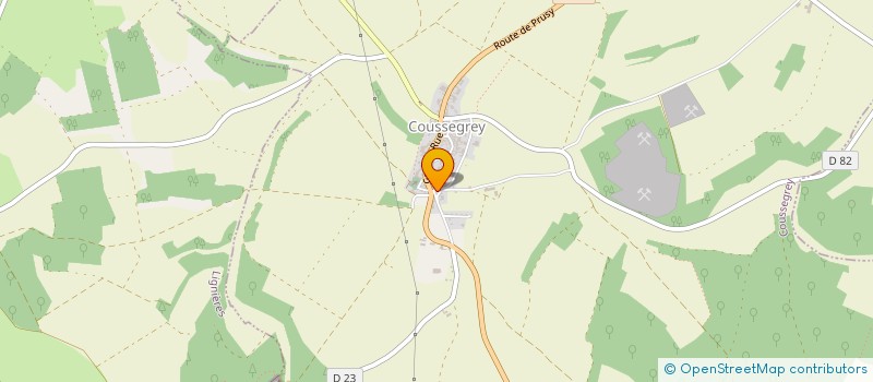 localisation de l'entreprise COMMUNE DE COUSSEGREY  COUSSEGREY