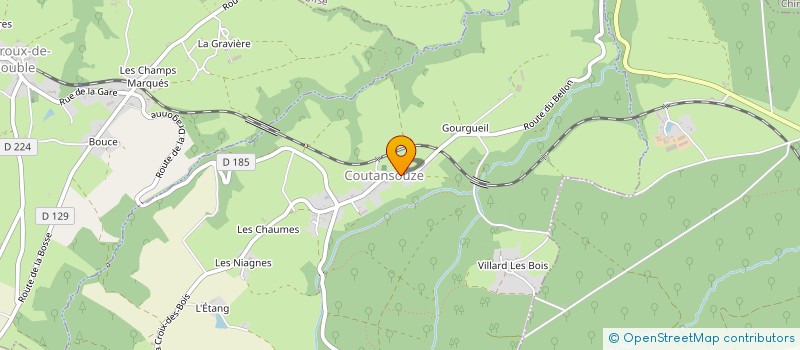 localisation de l'entreprise COMMUNE DE COUTANSOUZE  COUTANSOUZE