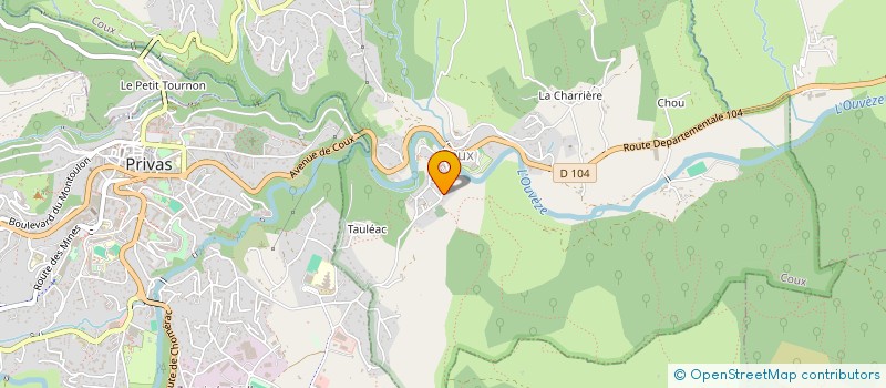 localisation de l'entreprise COMMUNE DE COUX  COUX