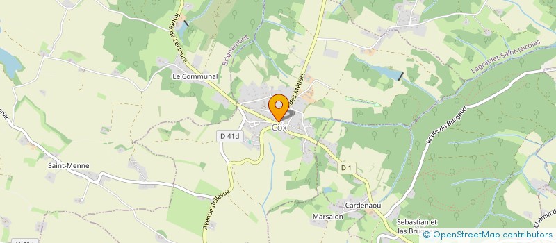 localisation de l'entreprise COMMUNE DE COX  COX