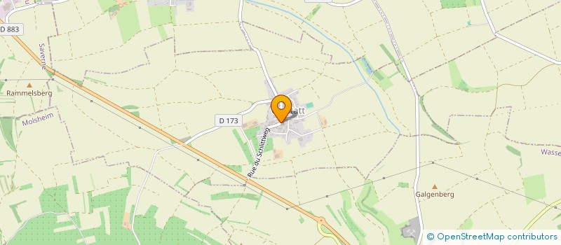 localisation de l'entreprise COMMUNE DE CRASTATT  CRASTATT