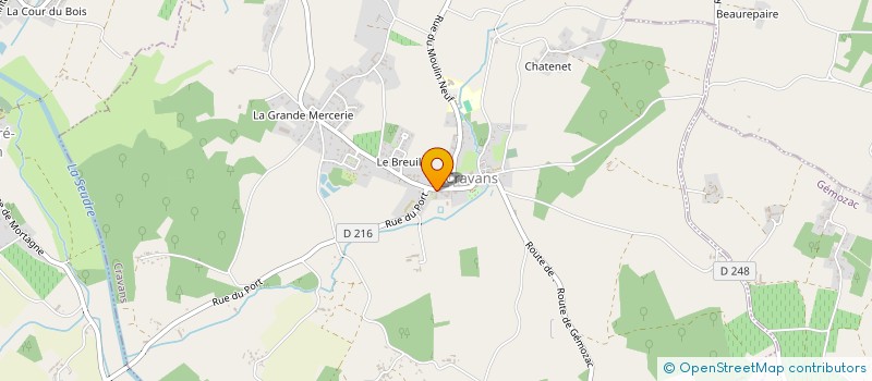 localisation de l'entreprise COMMUNE DE CRAVANS  CRAVANS