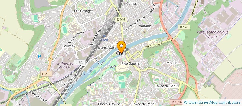 localisation de l'entreprise COMMUNE DE CREIL à CREIL