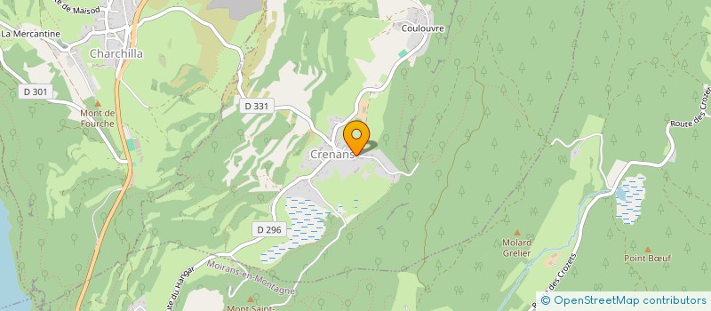 localisation de l'entreprise COMMUNE DE CRENANS  CRENANS