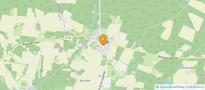 localisation de l'entreprise COMMUNE DE CREON D'ARMAGNAC  CREON-D'ARMAGNAC