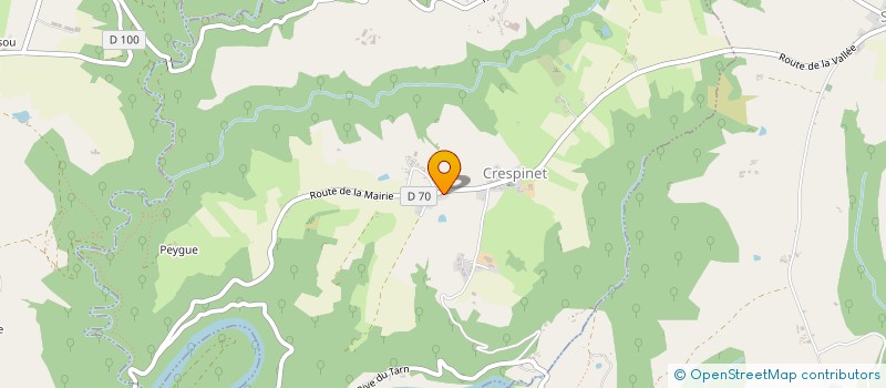localisation de l'entreprise COMMUNE DE CRESPINET  CRESPINET