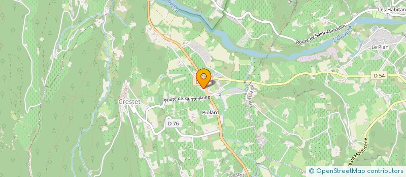 localisation de l'entreprise COMMUNE DE CRESTET  CRESTET